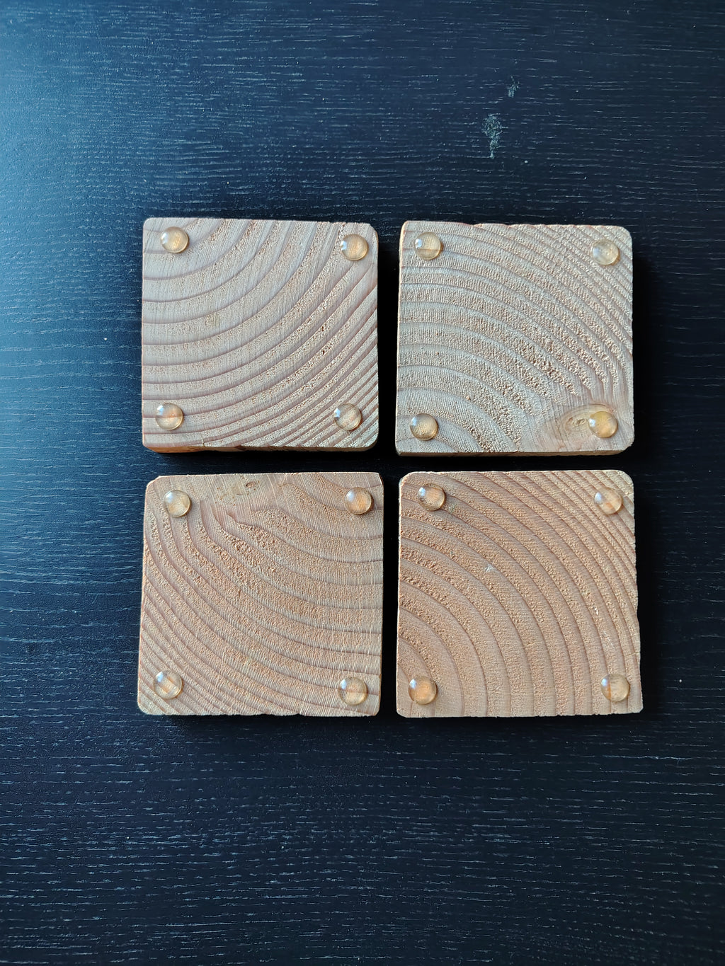 Bottle opener wood coaster